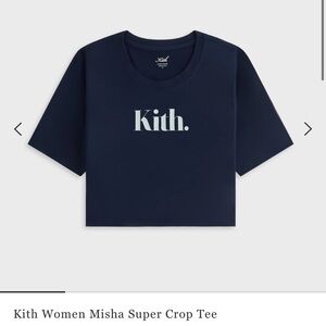Kith Women's Misha Navy Crop Tee